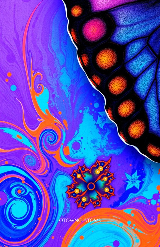Psychedelic Butterfly Wing Patterns