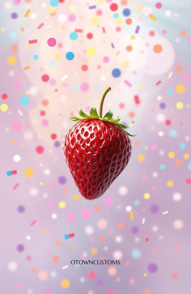 Sweet Strawberry Sprinkle Confetti