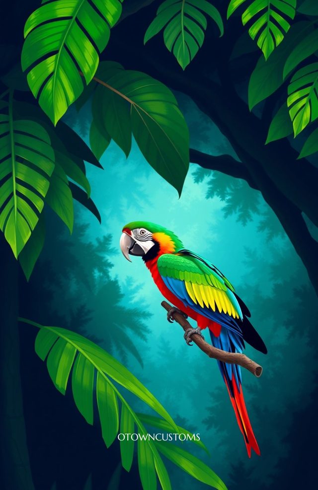 Vibrant Tropical Rainforest Canopy