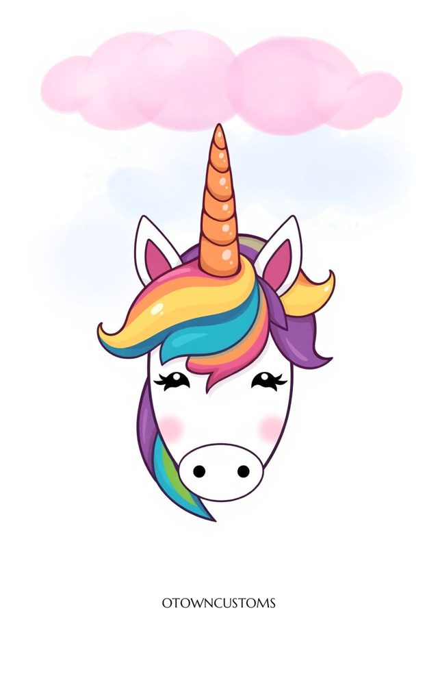Cute Unicorn Art Pastel Rainbow