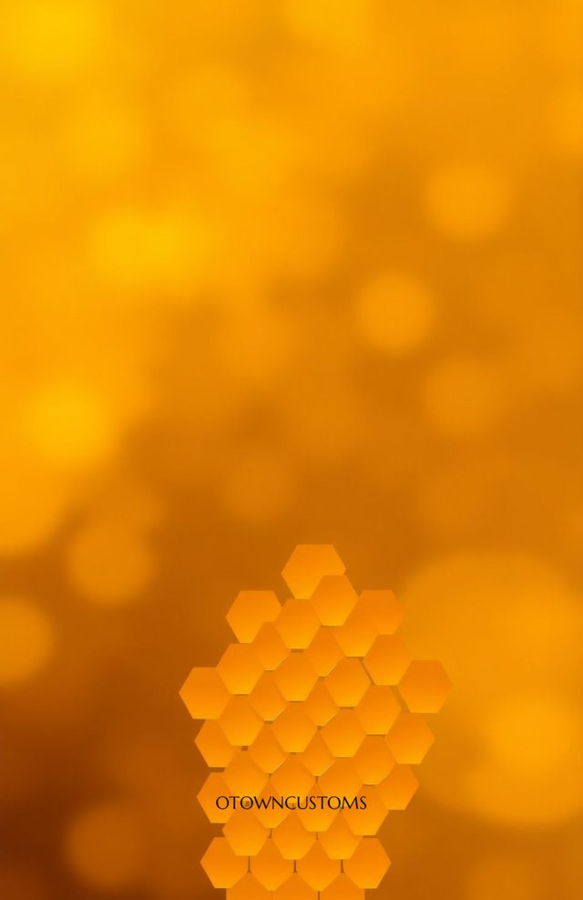 Golden Honeycomb Pattern Abstract