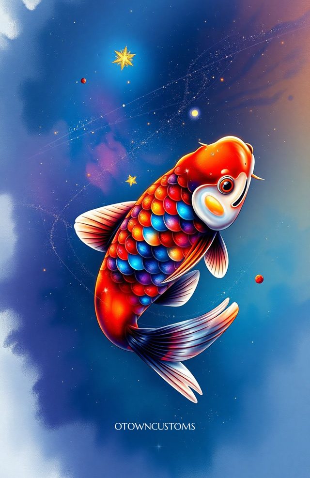 Galactic Koi Pond Serenity