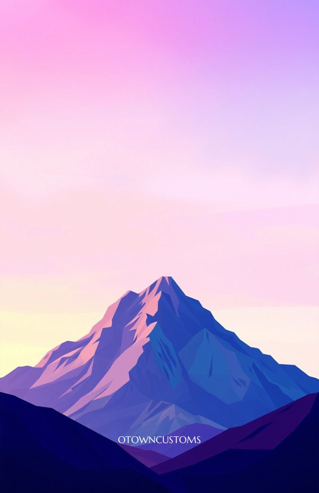 Geometric Mountain Peak