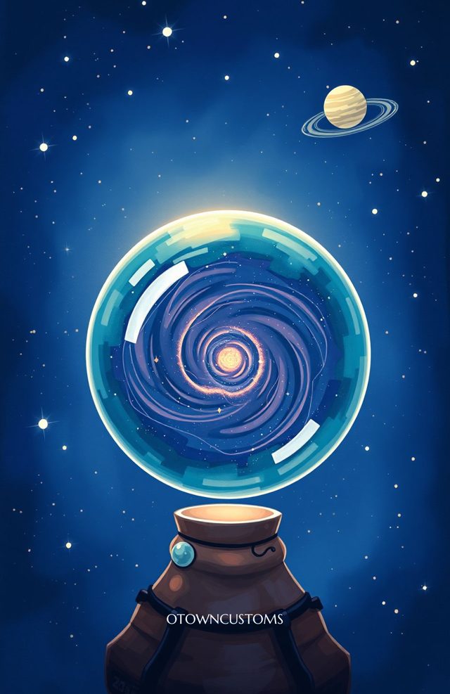 Mystic Crystal Ball Stargaze Galaxy