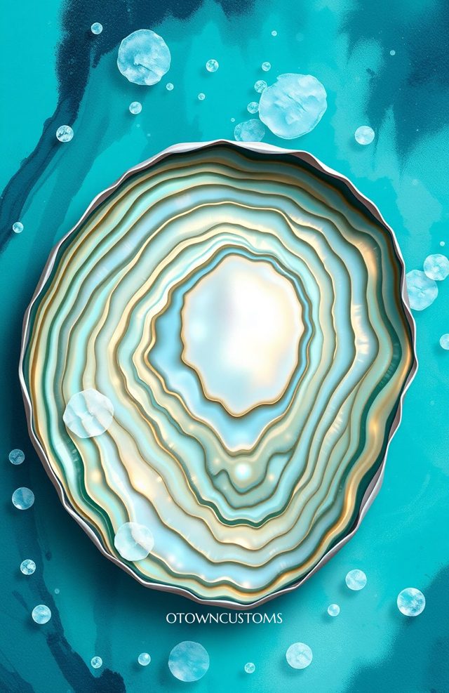 Ocean Pearl Abalone Abstract
