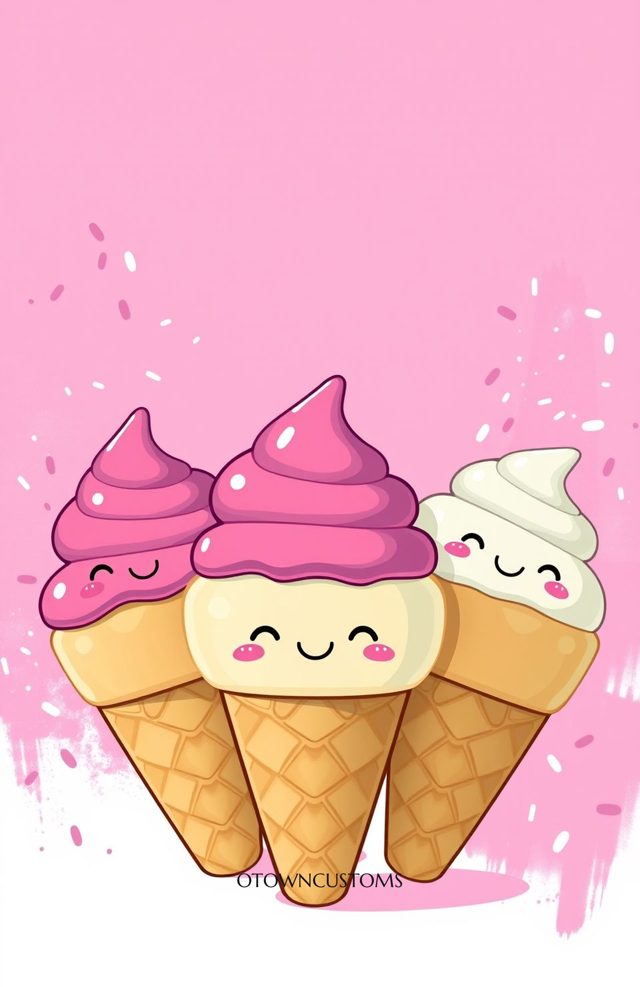 Kawaii Ice Cream Cones