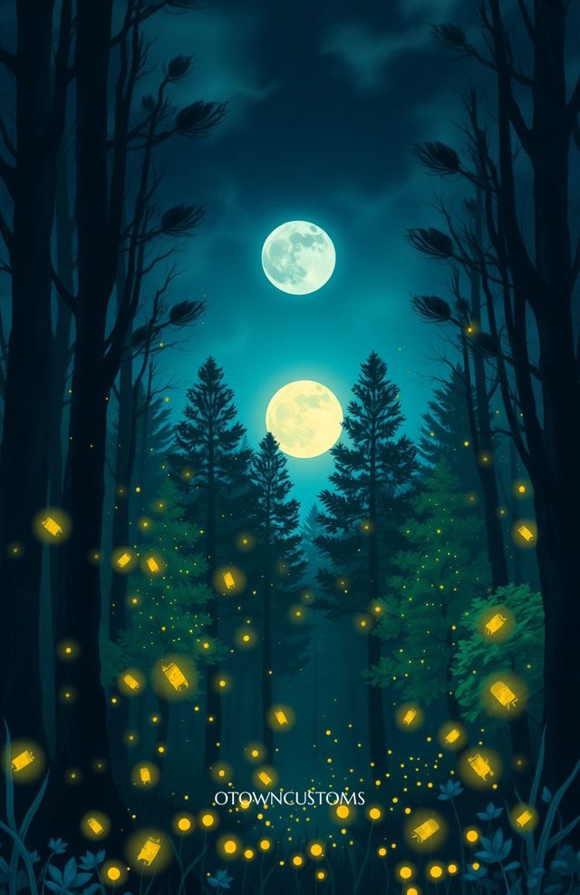 Enchanted Night Forest Fantasy