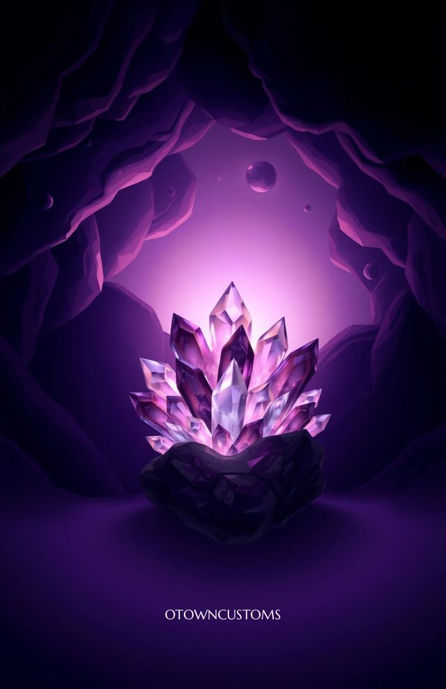 Mystic Crystal Cavern Glow Art
