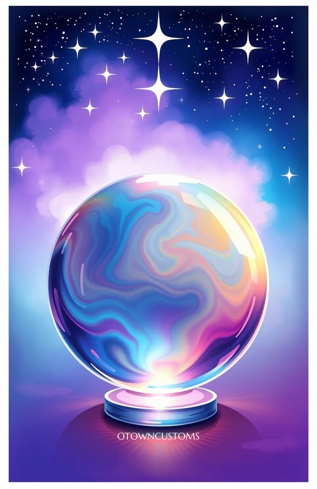 Mystic Glowing Crystal Ball