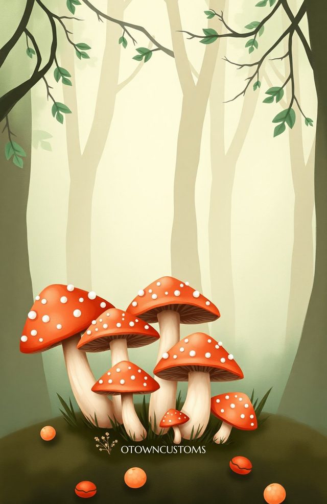 Cozy Cottagecore Toadstool Forest