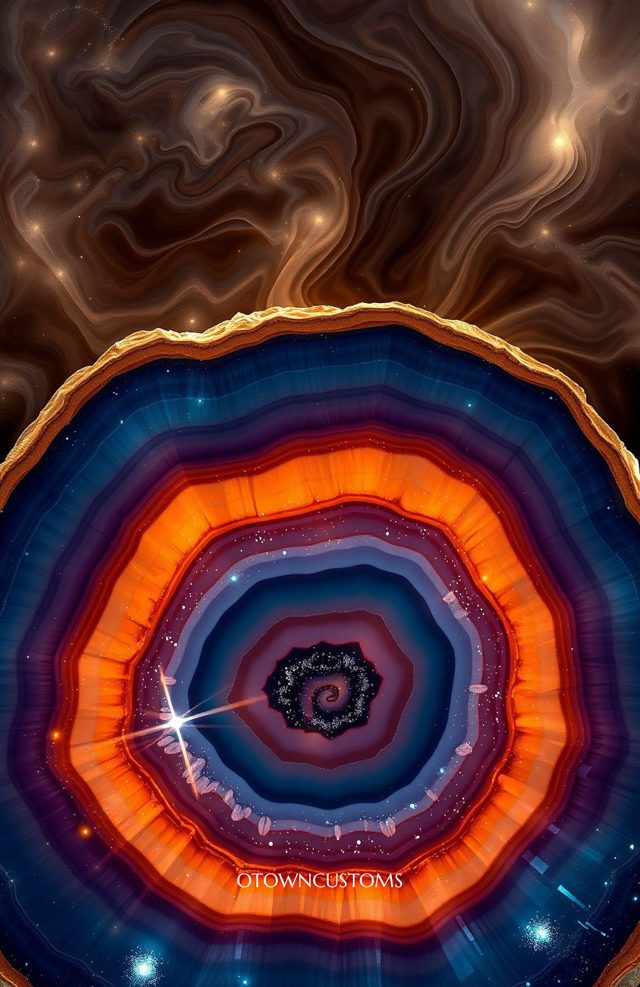 Geode Slice Cosmic Agate