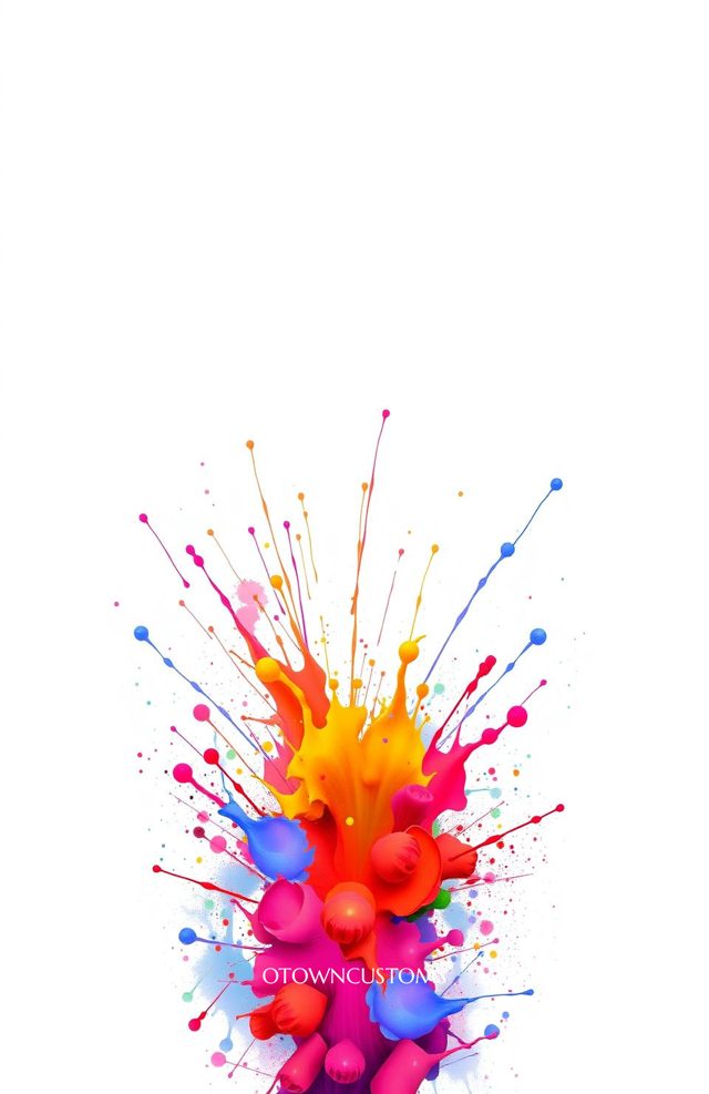 Abstract Paint Explosion Splash