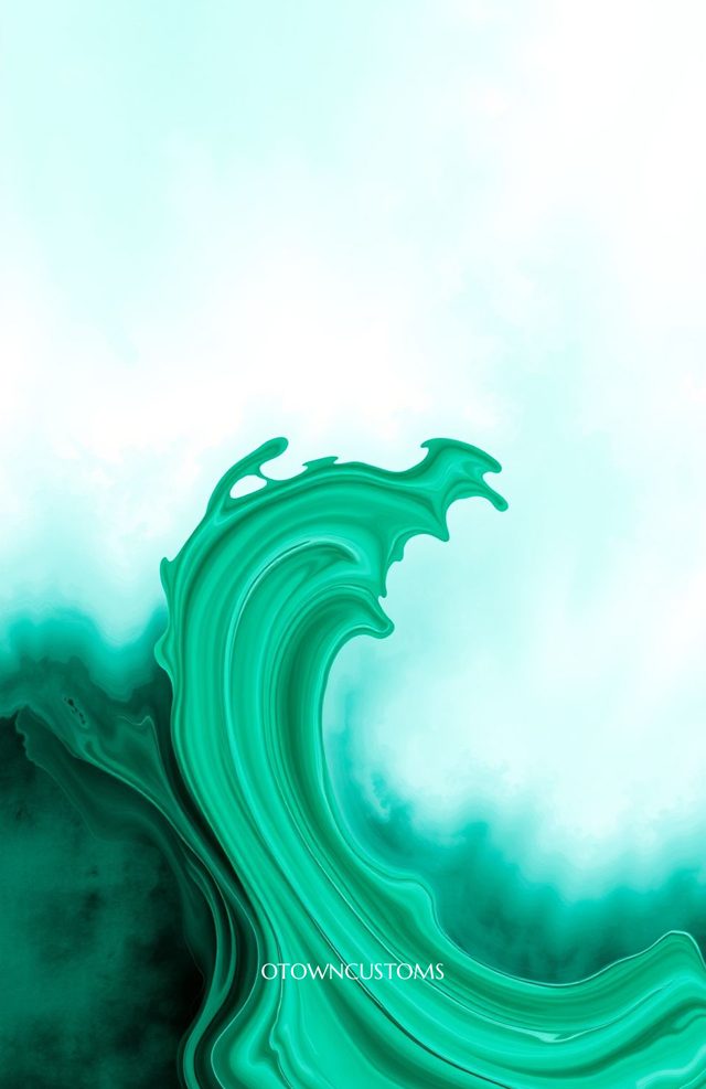Abstract Emerald Wave