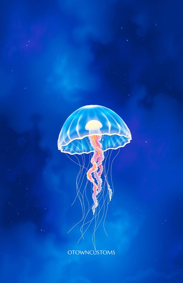 Glowing Cosmic Jellyfish Nebula