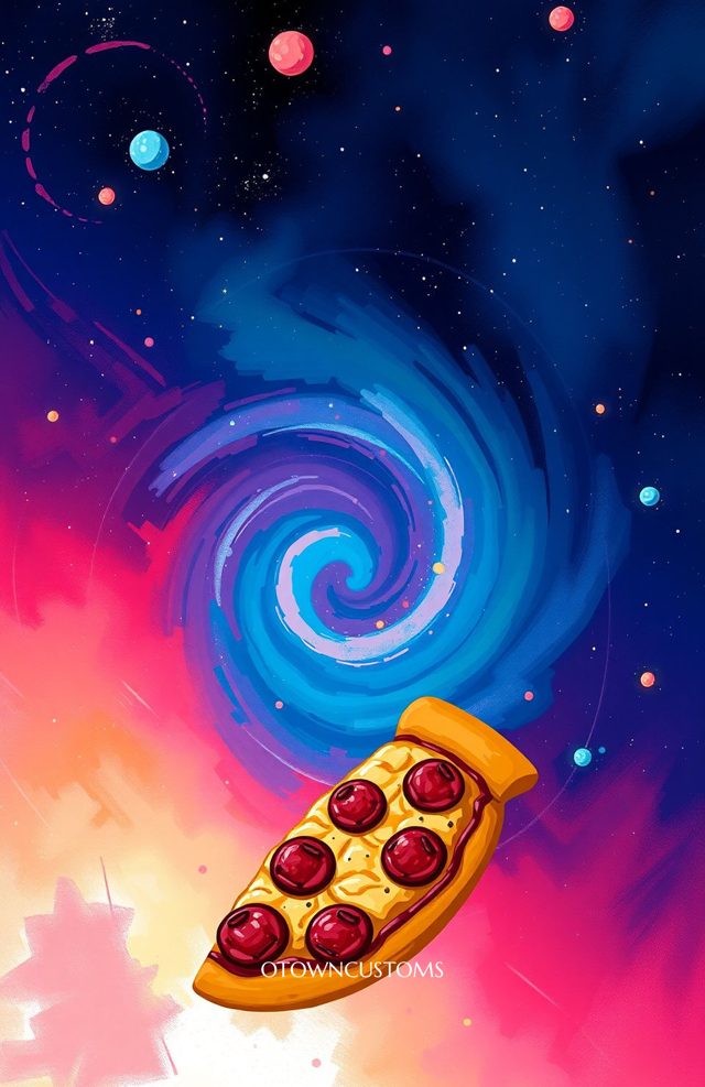 Cosmic Pizza Galaxy