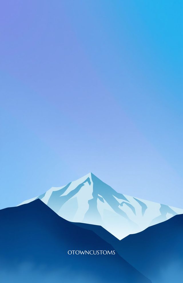 Minimalist Geometric Mountain