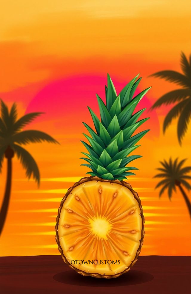 Tropical Pineapple Sunset Breeze