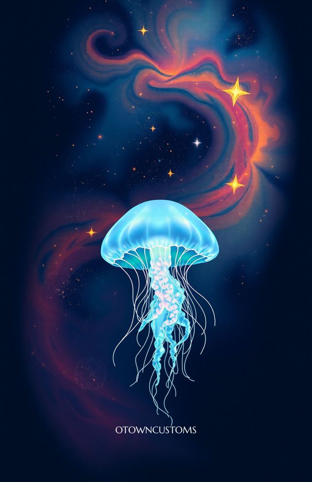Glowing Jellyfish Space