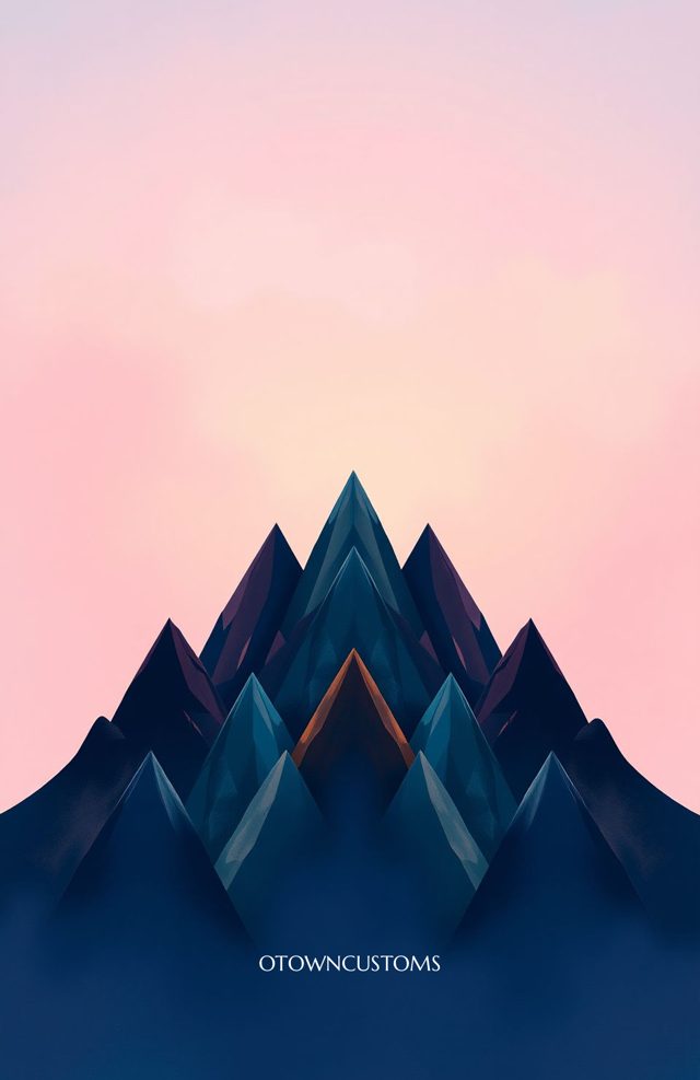 Geometric Mountain Abstract