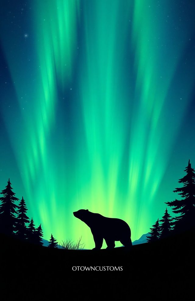 Silhouette Aurora Arctic Nature