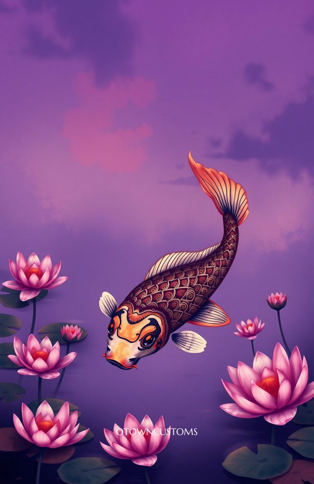 Koi Fish Digital Painting