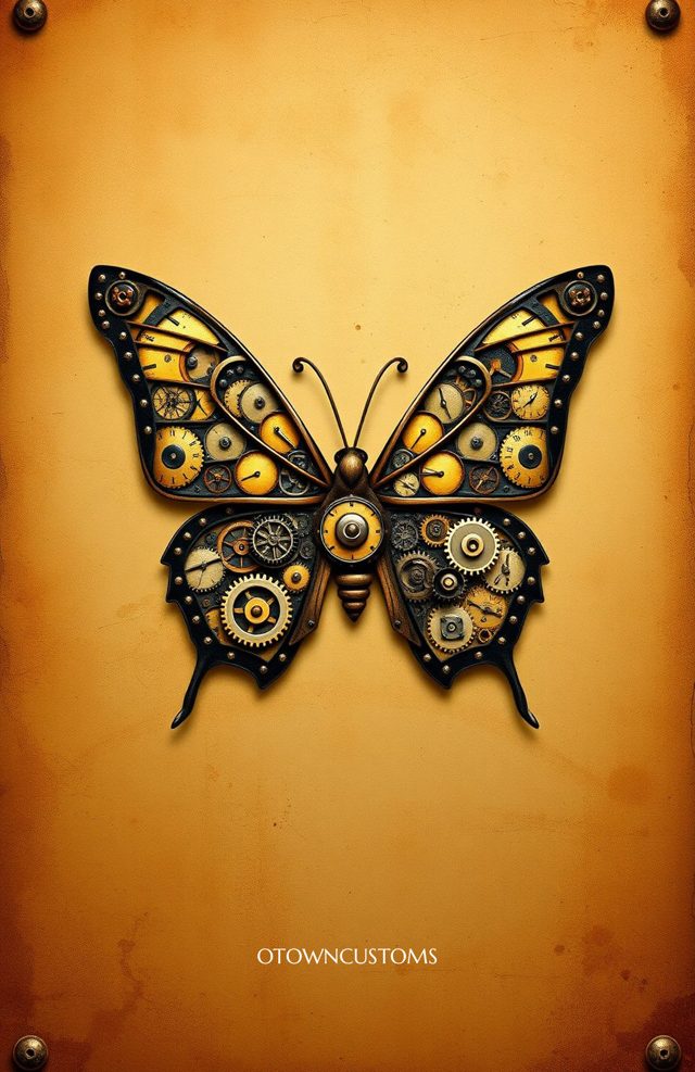 Steampunk Clockwork Butterfly Mechanical