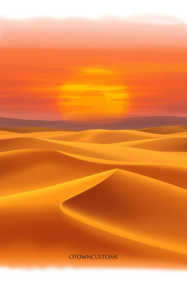 Desert Sunset Landscape