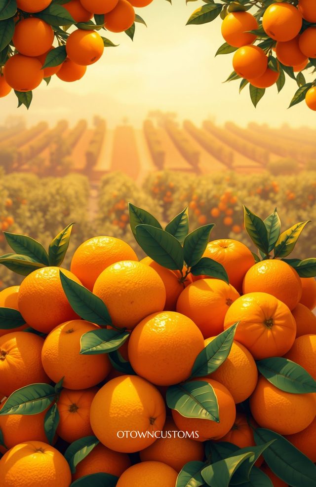 Vintage Citrus Grove Delight