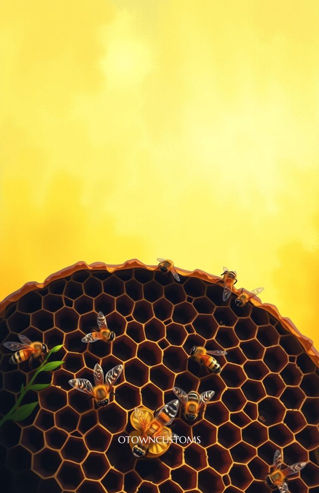 Honeycomb Bees Sweet Nature