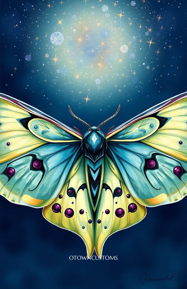 Ethereal Mystic Moth Art