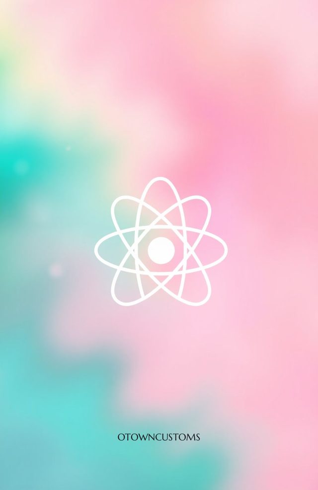 Pastel Retro Geometric Atomic Burst