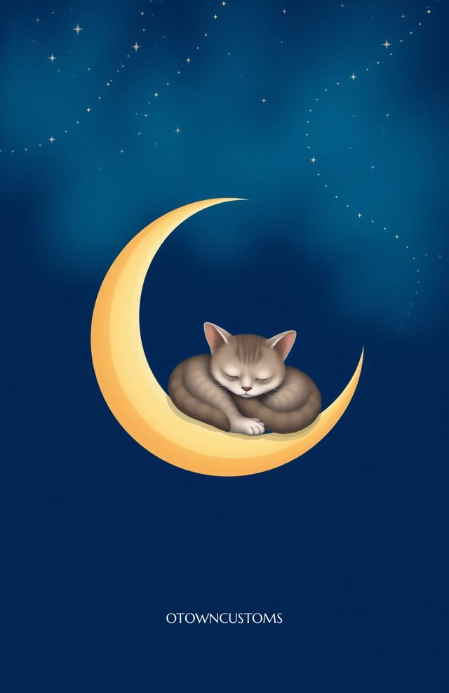 Dreamy Celestial Moon Cat