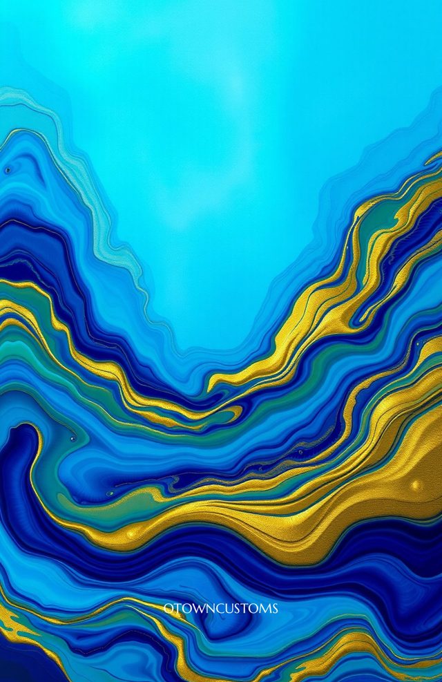 Liquid Marble Abstract Fluid Art