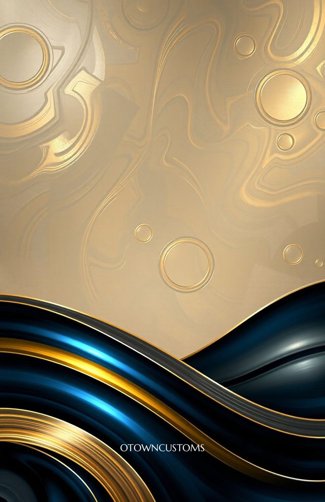 Abstract Metallic Waves