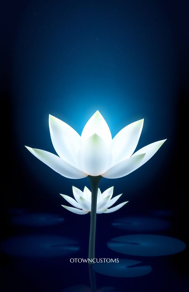 Minimalist Midnight Bloom Floral