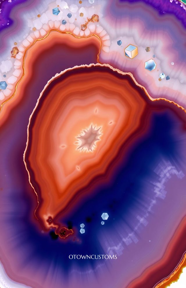 Agate Slice Geode Texture