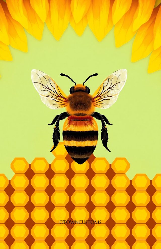 Honeycomb Bee Realistic