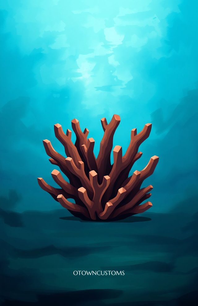 Abstract Coral Reef Illustration