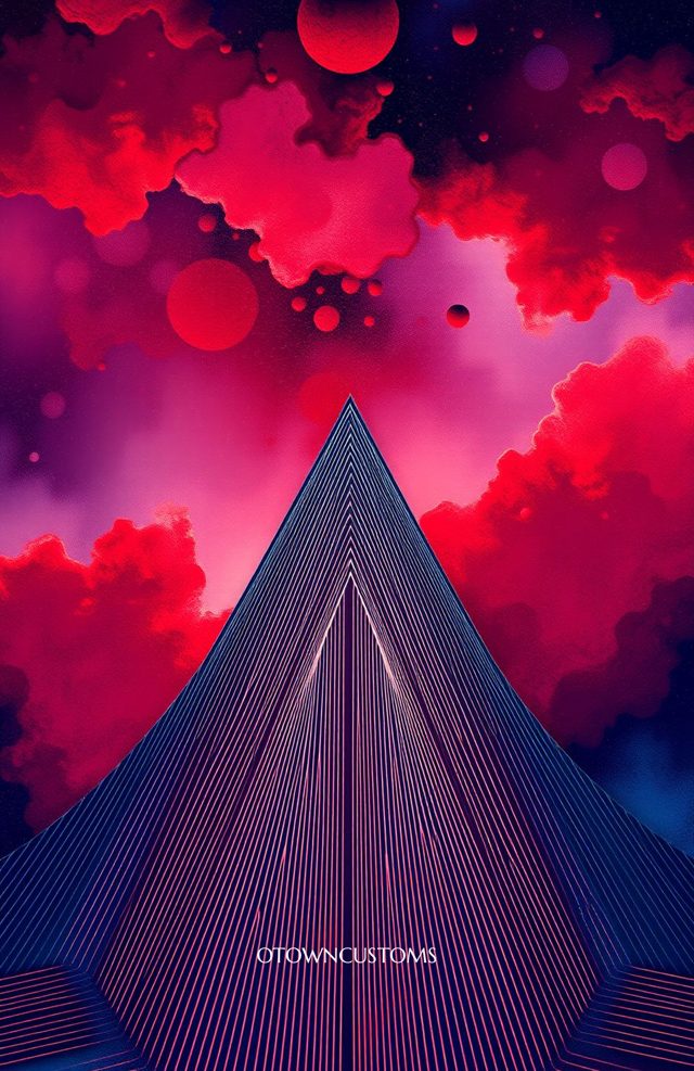 Abstract Geometric Explosion Phone Case Fantasy Sci-Fi