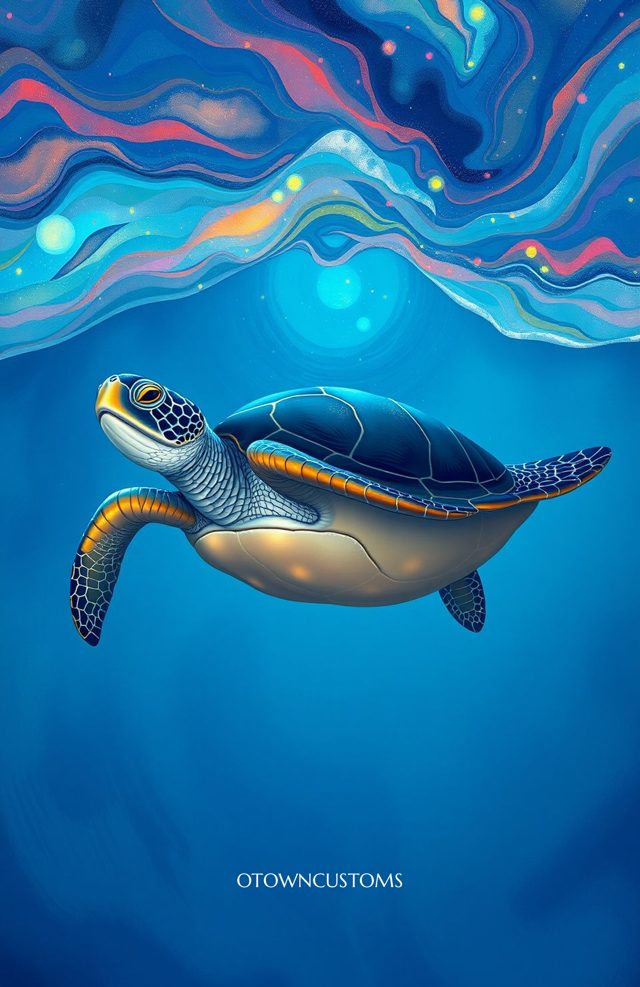 Dreamy Ocean Turtle Seascape