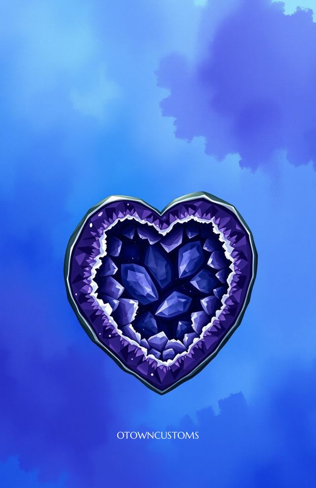 Amethyst Geode Heart Gemstone