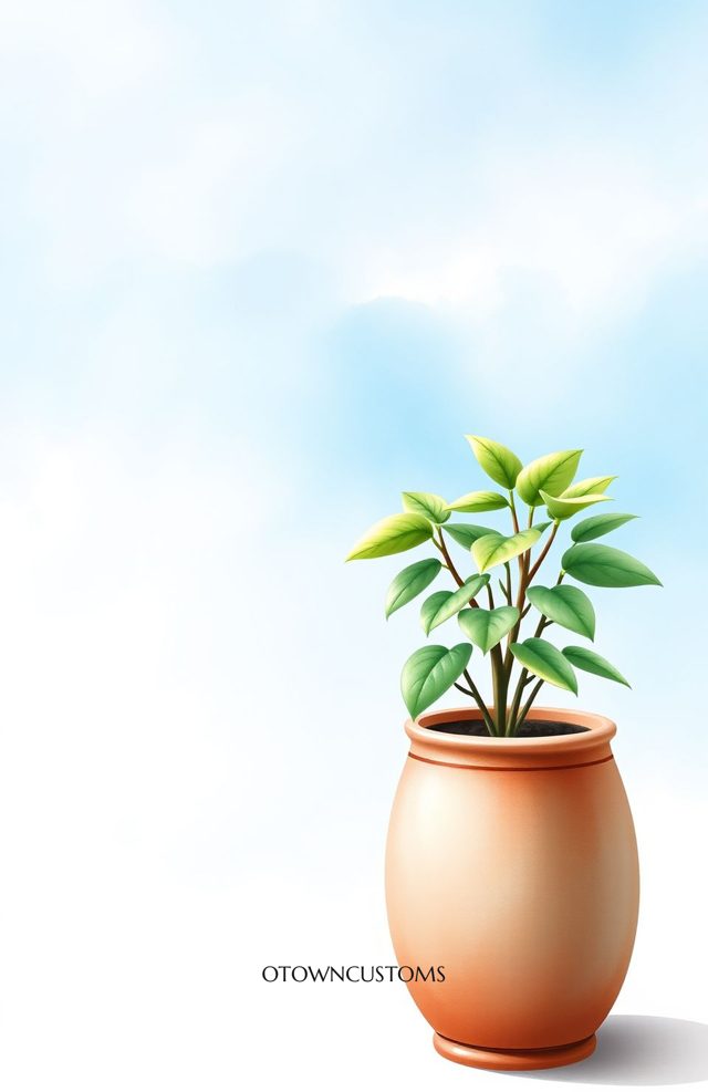 Watercolor Plant Pot Potted