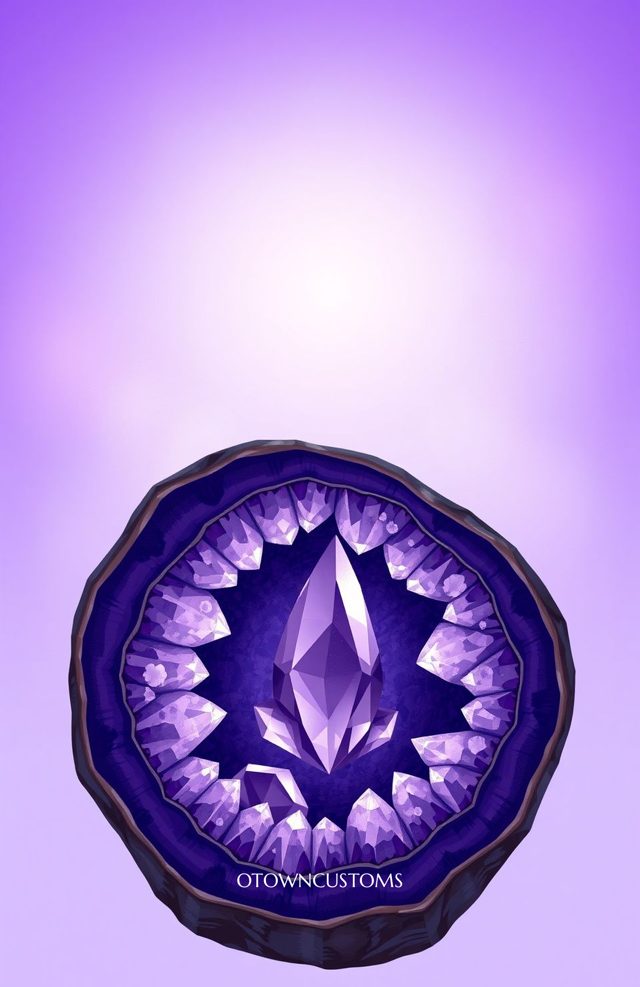 Gemstone Crystal Purple Geode