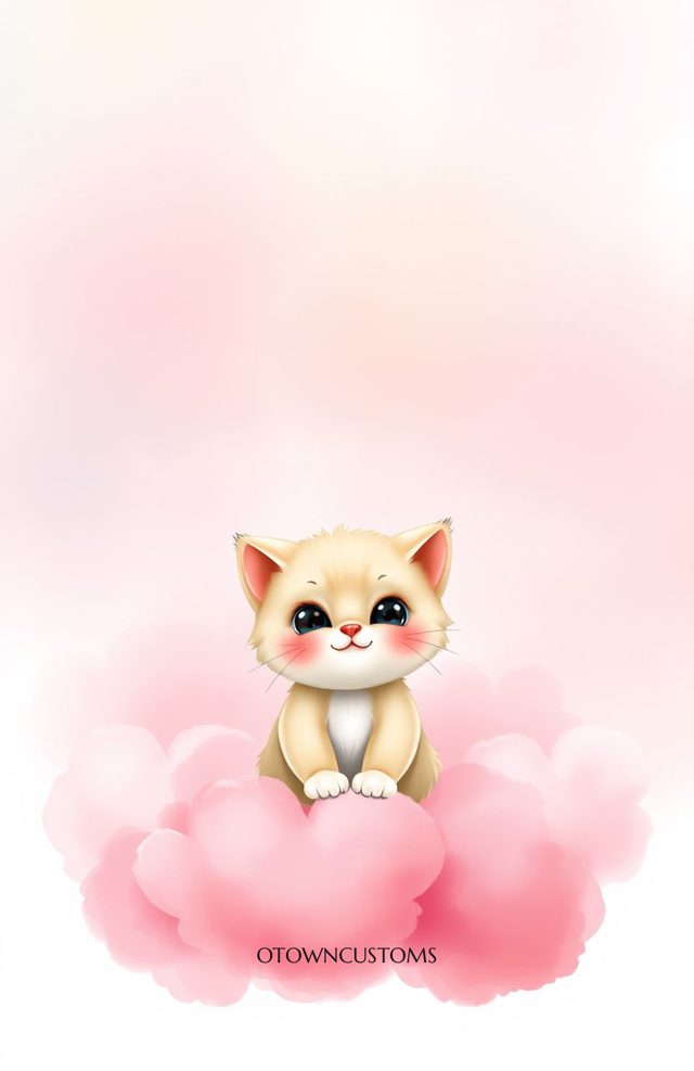 Pastel Kawaii Cloud Cat