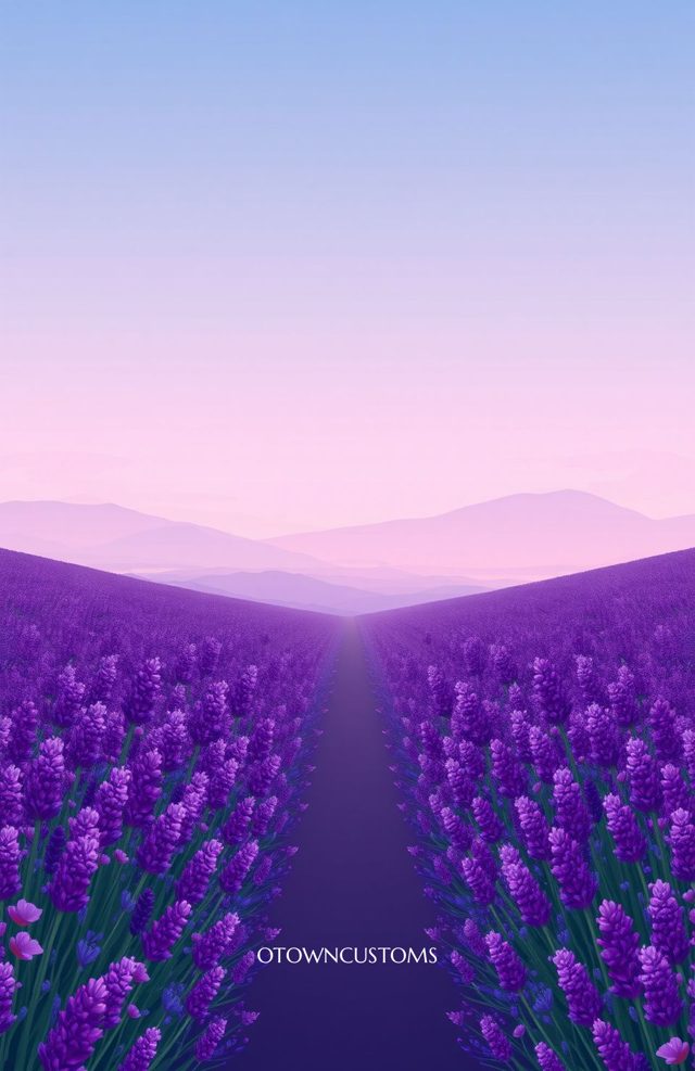 Dreamy Lavender Field Gradient