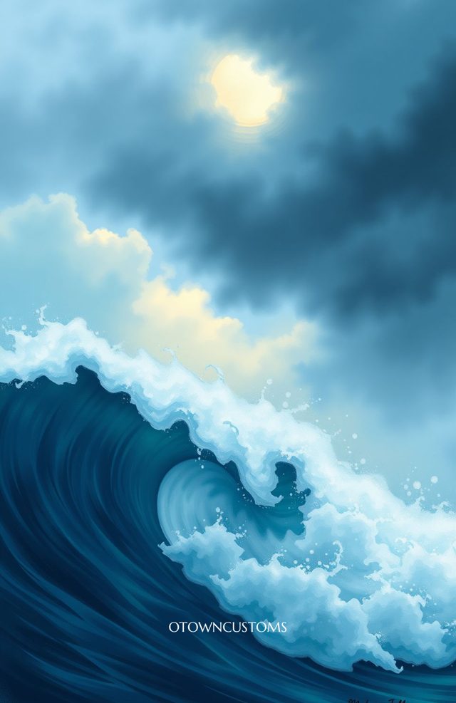 Ocean Waves Seascape Phone Case Painterly Wave