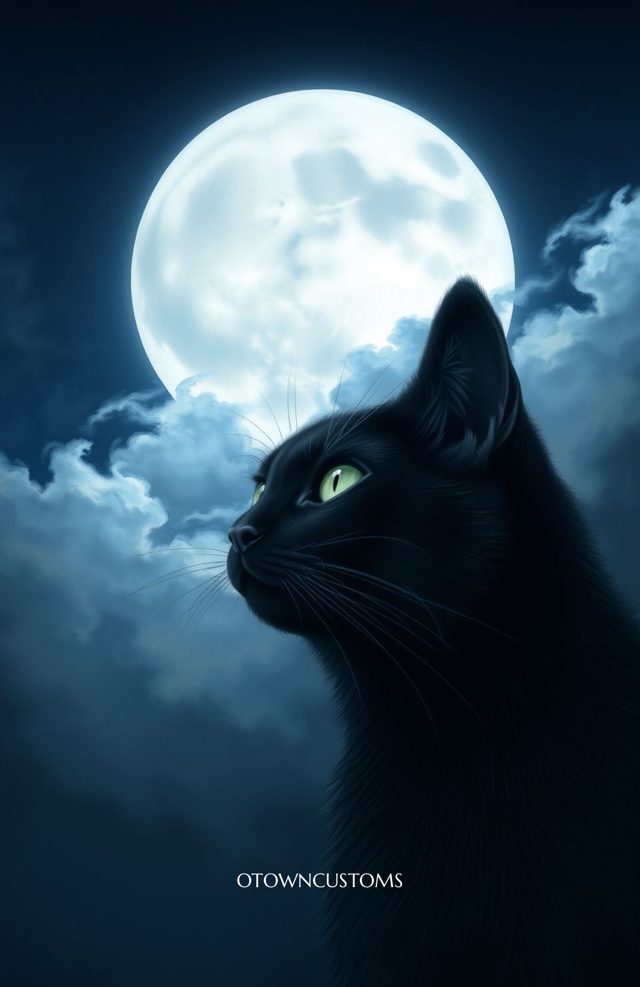Mystic Moon Cat Stargazer