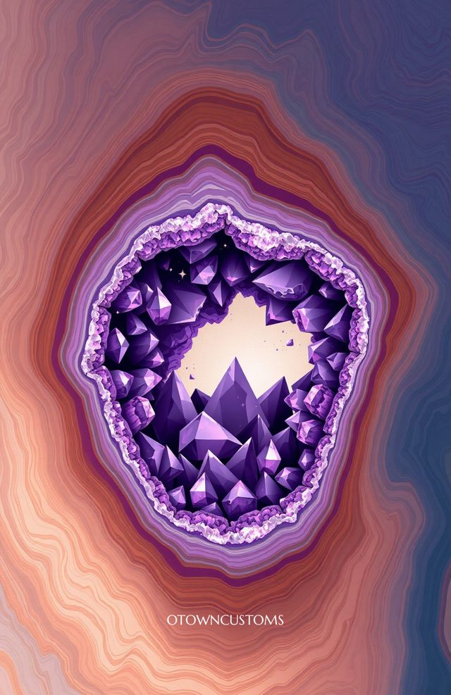 Geode Crystal Abstract Art
