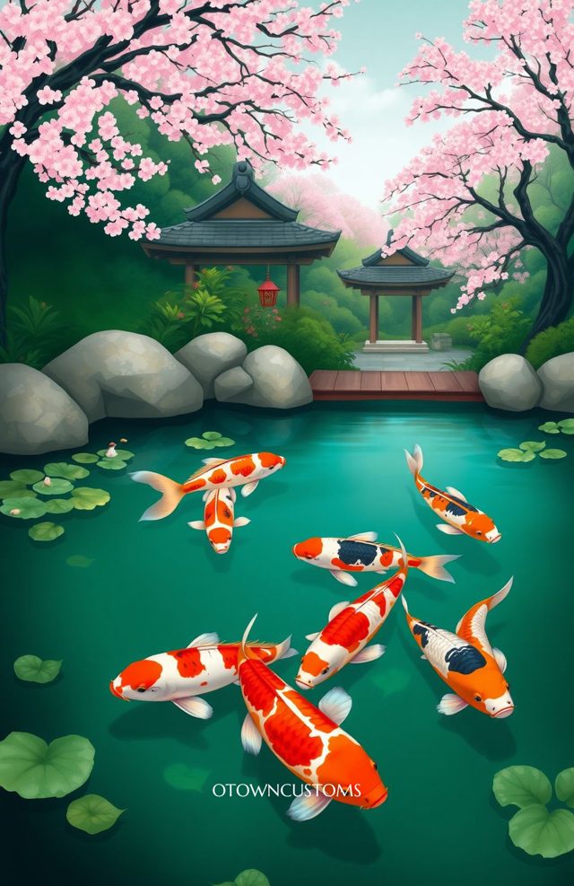 Japanese Garden Koi Pond
