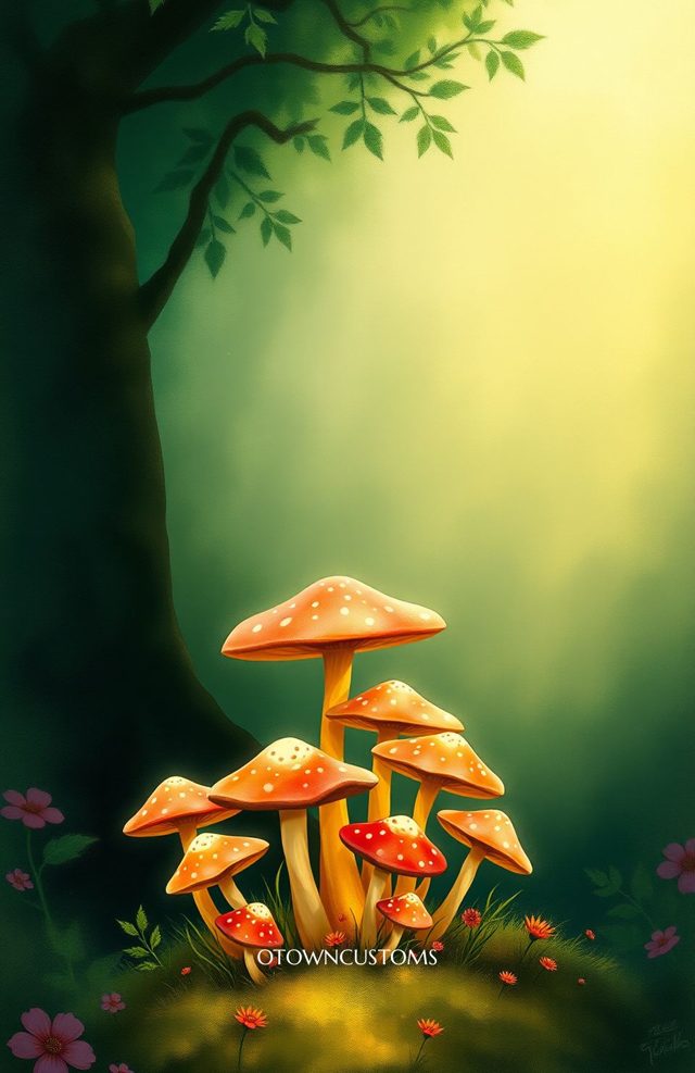 Whimsical Fairy Mushroom Forest